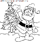 dibujo navidad papa noel