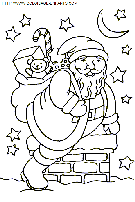 dibujo navidad_papa noel chimenea