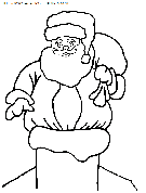 dibujo navidad_papa noel chimenea