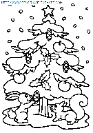 dibujo navidad arbol de navidad