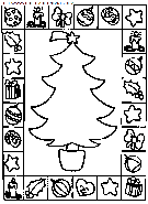 dibujo navidad arbol de navidad