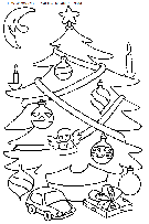 dibujo navidad arbol de navidad