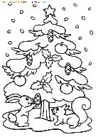 dibujo navidad arbol de navidad