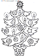 dibujo navidad arbol de navidad