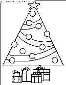 dibujo navidad arbol de navidad