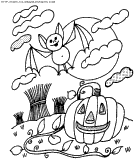dibujo animales halloween