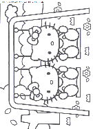 dibujo hello kitty