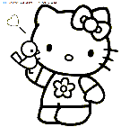 dibujo hello kitty