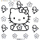 dibujo hello kitty