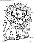 dibujo rey leon