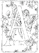 dibujo alfabeto hadas