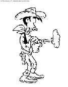 dibujo lucky luke