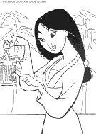 dibujo mulan