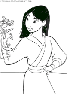 dibujo mulan