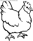 dibujo gallinas