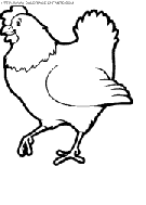 dibujo gallinas