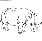 dibujo rhinoceros