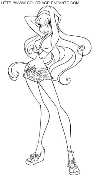 dibujo Winx Club